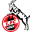Blurred logo of 1.FC Köln