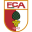Blurred logo of FC Augsburg