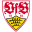 Blurred logo of VfB Stuttgart